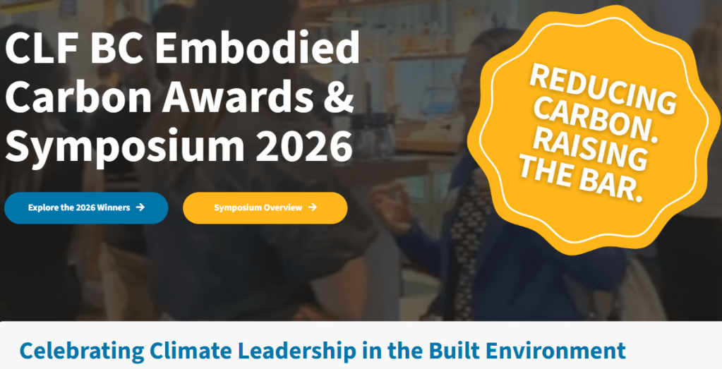 2026 CLF BC Embodied Carbon&nbsp;Awards